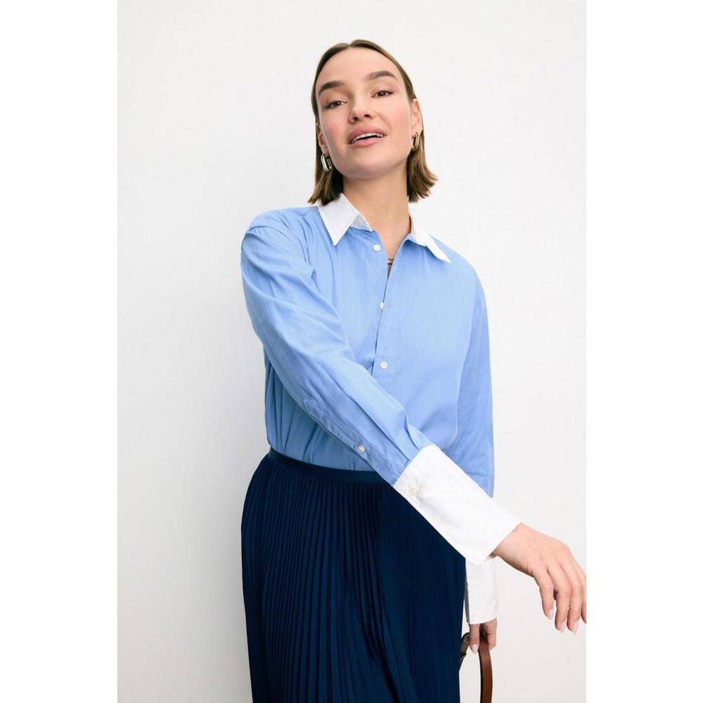 Polo Ralph Lauren Long Sleeve Blue Button Front Shirt Size 6
